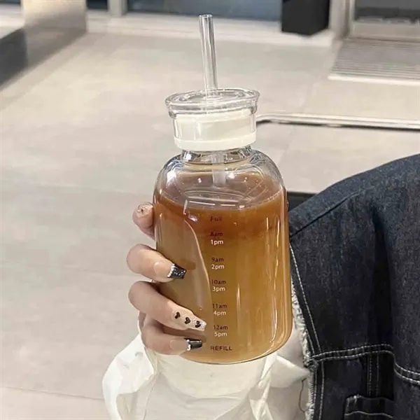 Transparent Glass Water Bottle - Transparent Glass Water Bottle - Image 1 of 2