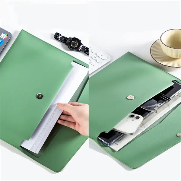 A4 Leather Document Folder - A4 Leather Document Folder - Image 2 of 3