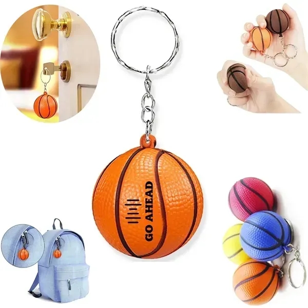 Mini Basketball Key Chain - Mini Basketball Key Chain - Image 0 of 5