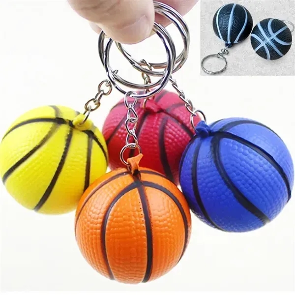 Mini Basketball Key Chain - Mini Basketball Key Chain - Image 1 of 5
