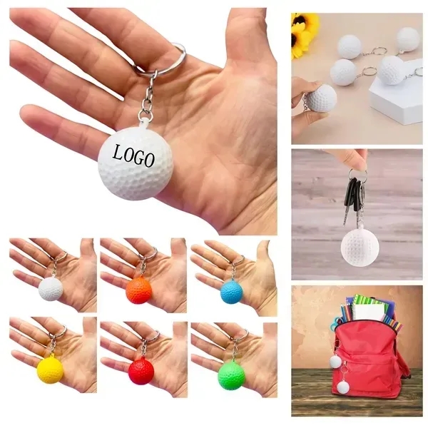 Golf Ball Key Chain - Golf Ball Key Chain - Image 0 of 6