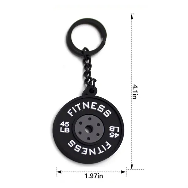 PVC dumbbell key chain - PVC dumbbell key chain - Image 6 of 6