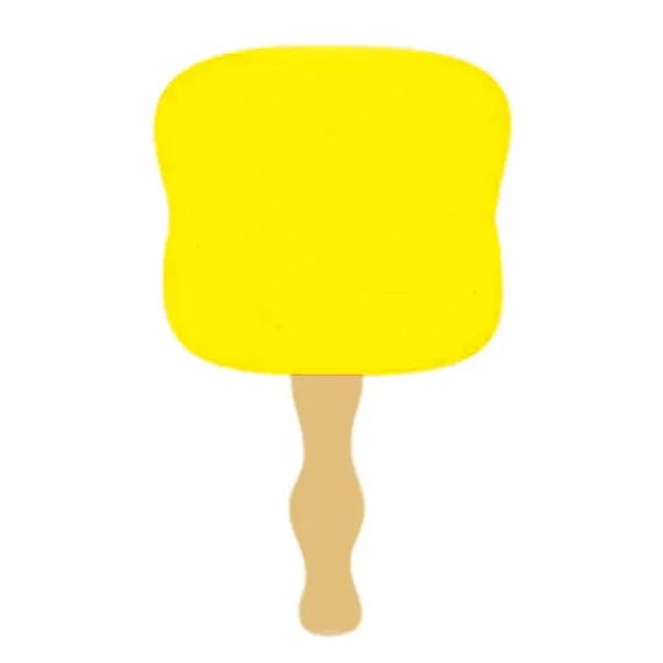 Full Color Paper Fan With Wooden Handle - Full Color Paper Fan With Wooden Handle - Image 2 of 9