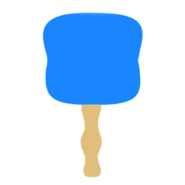 Full Color Paper Fan With Wooden Handle - Full Color Paper Fan With Wooden Handle - Image 3 of 9