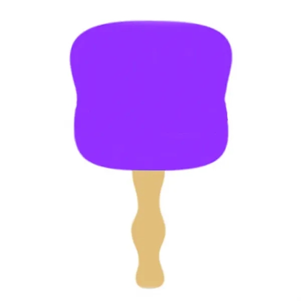 Full Color Paper Fan With Wooden Handle - Full Color Paper Fan With Wooden Handle - Image 5 of 9