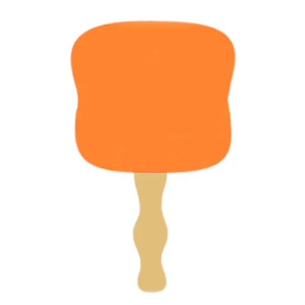 Full Color Paper Fan With Wooden Handle - Full Color Paper Fan With Wooden Handle - Image 6 of 9