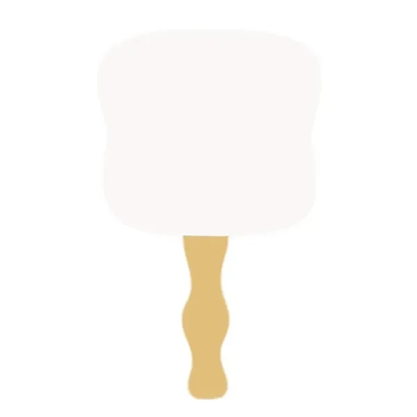 Full Color Paper Fan With Wooden Handle - Full Color Paper Fan With Wooden Handle - Image 7 of 9