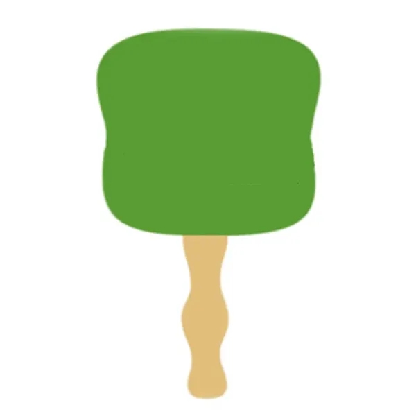 Full Color Paper Fan With Wooden Handle - Full Color Paper Fan With Wooden Handle - Image 9 of 9