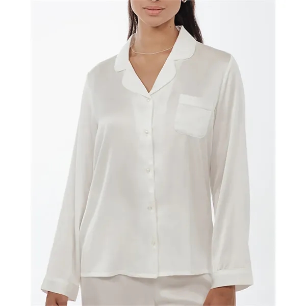 Women's All-Over Print Long Sleeve Pajama Top - Women's All-Over Print Long Sleeve Pajama Top - Image 1 of 6