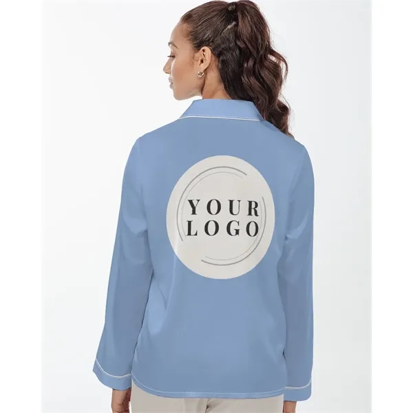 Women's All-Over Print Long Sleeve Pajama Top - Women's All-Over Print Long Sleeve Pajama Top - Image 6 of 6