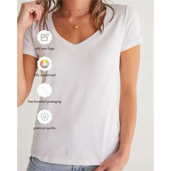 Women's All-Over Print V-Neck Tee - Women's All-Over Print V-Neck Tee - Image 0 of 6