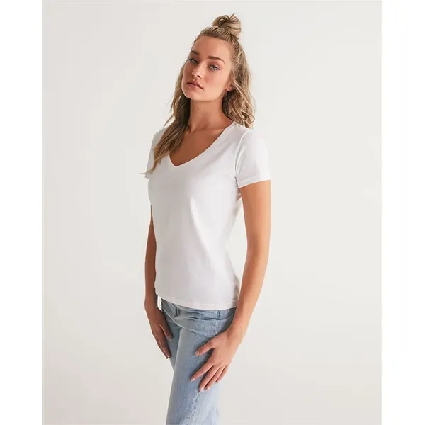 Women's All-Over Print V-Neck Tee - Women's All-Over Print V-Neck Tee - Image 3 of 6