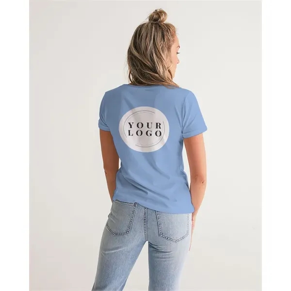 Women's All-Over Print V-Neck Tee - Women's All-Over Print V-Neck Tee - Image 6 of 6