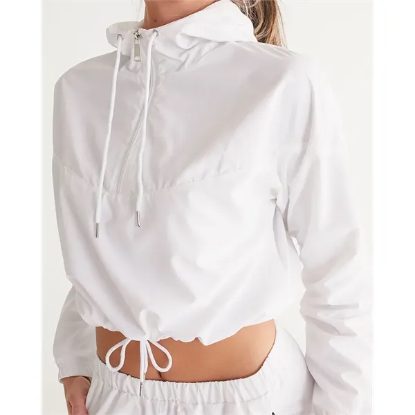 Women's All-Over Print Cropped Windbreaker - Women's All-Over Print Cropped Windbreaker - Image 2 of 6