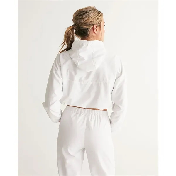 Women's All-Over Print Cropped Windbreaker - Women's All-Over Print Cropped Windbreaker - Image 3 of 6