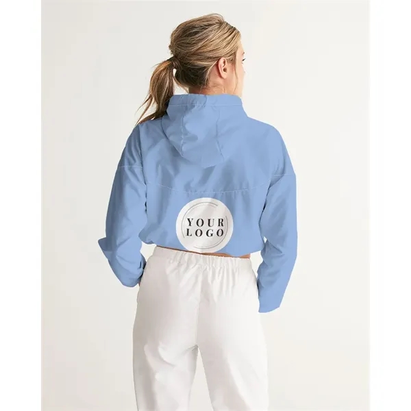 Women's All-Over Print Cropped Windbreaker - Women's All-Over Print Cropped Windbreaker - Image 6 of 6