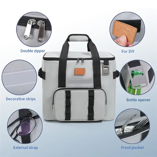 Large Insulated Cooler Bag for Lunch - Large Insulated Cooler Bag for Lunch - Image 3 of 6