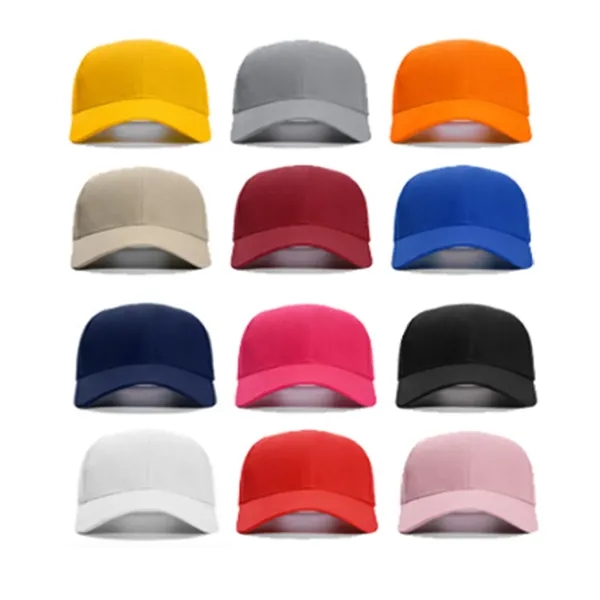 Embroidered 6 Panel Baseball Cap Customizable - Embroidered 6 Panel Baseball Cap Customizable - Image 2 of 4