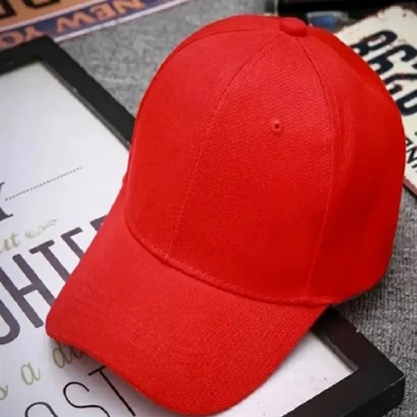 Embroidered 6 Panel Baseball Cap Customizable - Embroidered 6 Panel Baseball Cap Customizable - Image 3 of 4