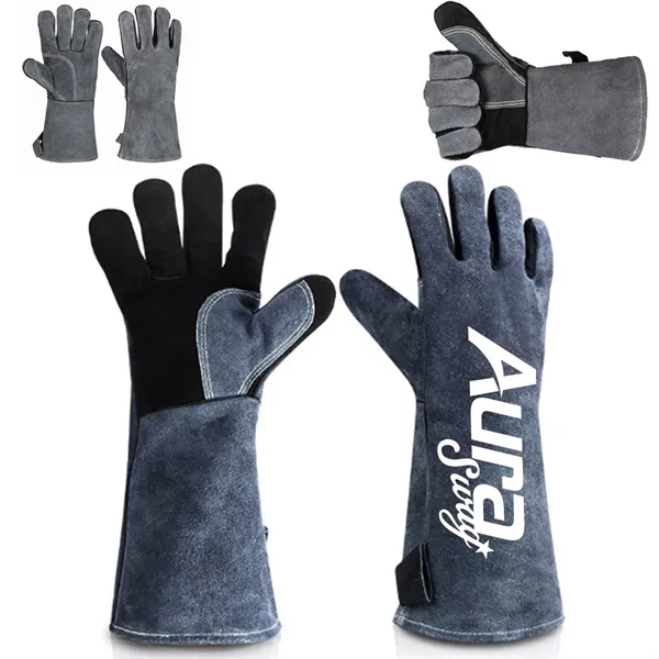 Fire Resistant Heatproof BBQ Gloves for Welding Outdoor Work - Fire Resistant Heatproof BBQ Gloves for Welding Outdoor Work - Image 0 of 5