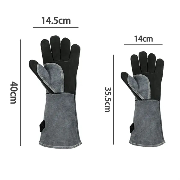 Fire Resistant Heatproof BBQ Gloves for Welding Outdoor Work - Fire Resistant Heatproof BBQ Gloves for Welding Outdoor Work - Image 1 of 5
