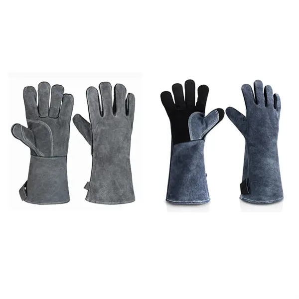 Fire Resistant Heatproof BBQ Gloves for Welding Outdoor Work - Fire Resistant Heatproof BBQ Gloves for Welding Outdoor Work - Image 2 of 5