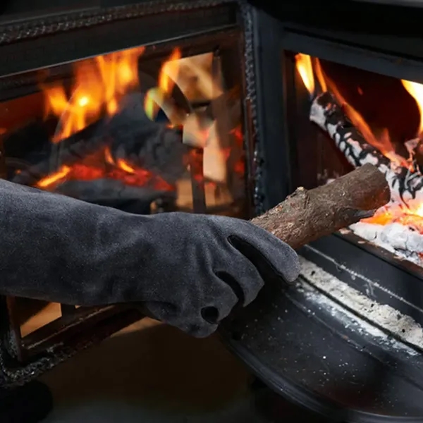 Fire Resistant Heatproof BBQ Gloves for Welding Outdoor Work - Fire Resistant Heatproof BBQ Gloves for Welding Outdoor Work - Image 4 of 5