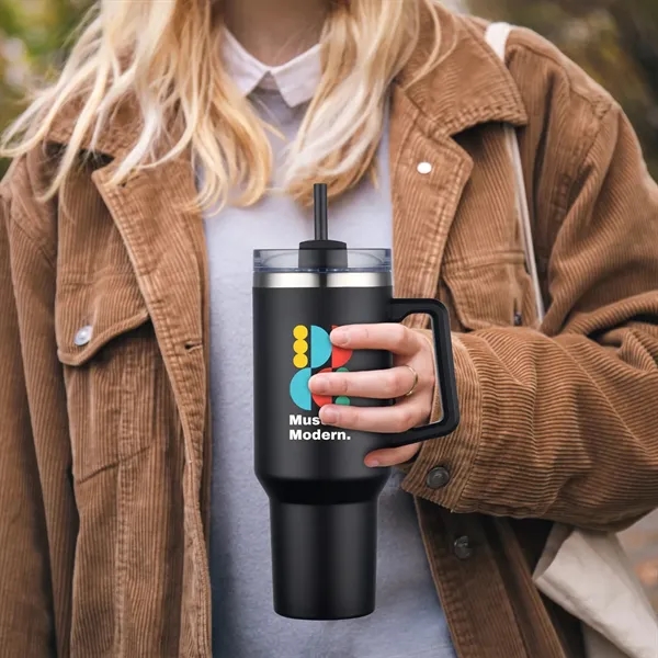 Big Traveler 40 oz Stainless Steel Tumbler - Big Traveler 40 oz Stainless Steel Tumbler - Image 12 of 40