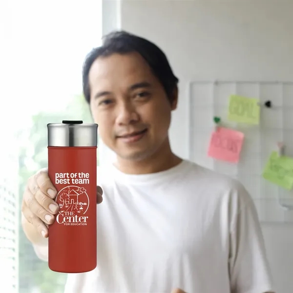 Freeze Guard 18 oz Stainless Steel Slim Tumbler - Freeze Guard 18 oz Stainless Steel Slim Tumbler - Image 7 of 18