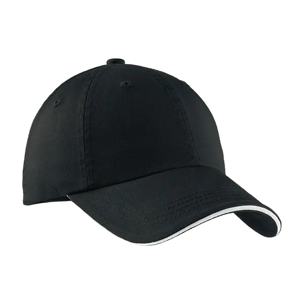 Port Authority Sandwich Bill Cap with Striped Closure. - Port Authority Sandwich Bill Cap with Striped Closure. - Image 56 of 56