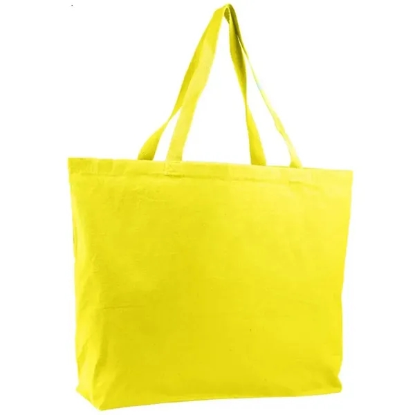 Jumbo Cotton Canvas Tote w/5" Gusset - Colors - Jumbo Cotton Canvas Tote w/5" Gusset - Colors - Image 5 of 5