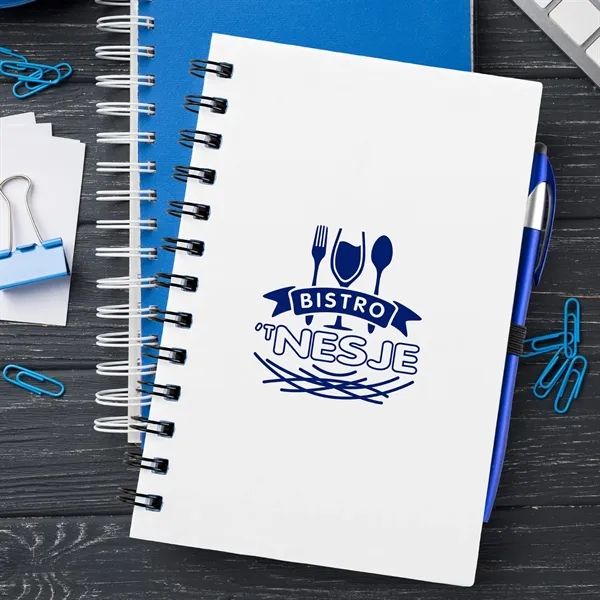 SpiralScript 5.5 x 7 Plastic Spiral Journal with Pen - SpiralScript 5.5 x 7 Plastic Spiral Journal with Pen - Image 8 of 14