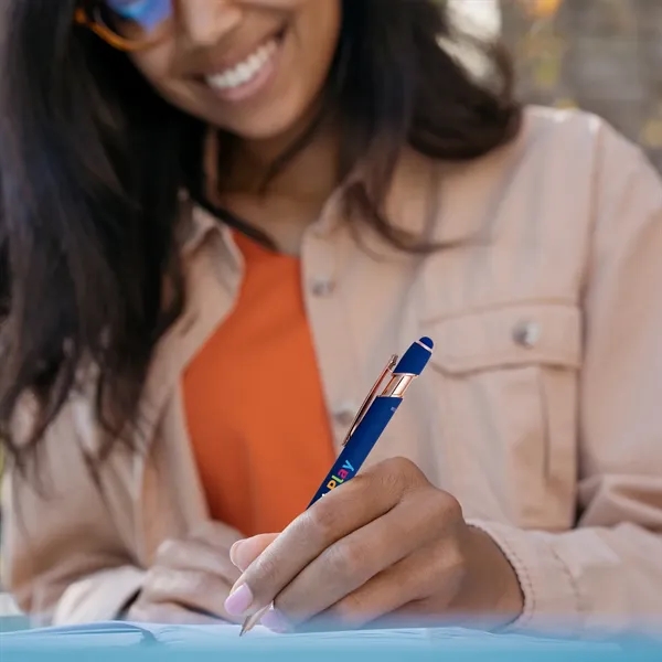 Lexi Stylus Satin Soft Touch Gel Click Pen - Rose Gold (Recy - Lexi Stylus Satin Soft Touch Gel Click Pen - Rose Gold (Recy - Image 6 of 11