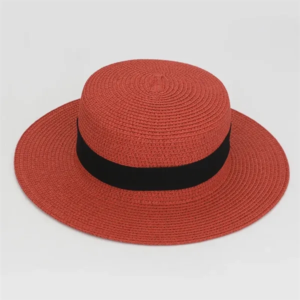 Wide-Brim Panama Raffia Hat - Wide-Brim Panama Raffia Hat - Image 6 of 7