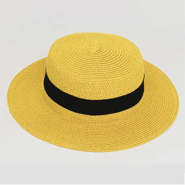 Wide-Brim Panama Raffia Hat - Wide-Brim Panama Raffia Hat - Image 7 of 7