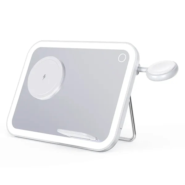 4-in-1 Wireless Charging LED Mirror - 4-in-1 Wireless Charging LED Mirror - Image 2 of 4