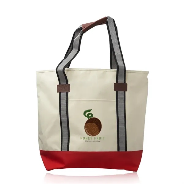 Large Sea Coast Polyester Tote Bags - Large Sea Coast Polyester Tote Bags - Image 0 of 6