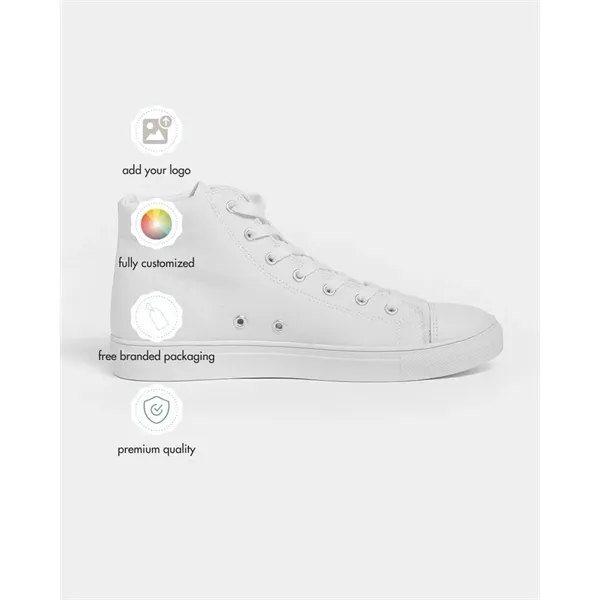 Men's All-Over Print Hightop Canvas Shoe - Men's All-Over Print Hightop Canvas Shoe - Image 0 of 7