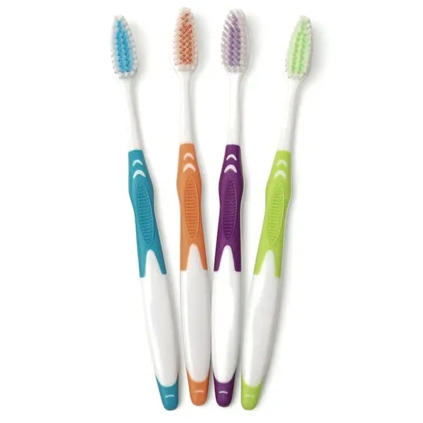 Bulk Rubber Handle Toothbrushes - 39 Tuft - Bulk Rubber Handle Toothbrushes - 39 Tuft - Image 0 of 0
