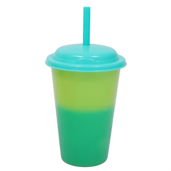 12oz Color-Changing Straw Cup - 12oz Color-Changing Straw Cup - Image 3 of 6