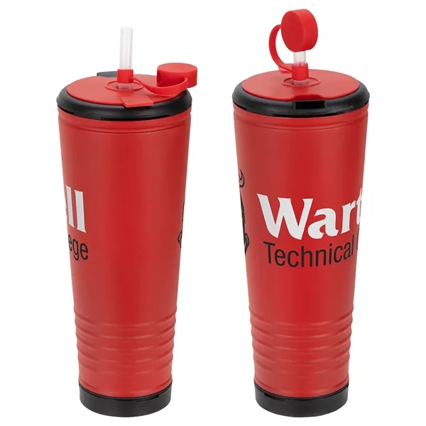 Klaxon 23 oz Stainless Steel/Polypropylene Tumbler with Buil - Klaxon 23 oz Stainless Steel/Polypropylene Tumbler with Buil - Image 3 of 4