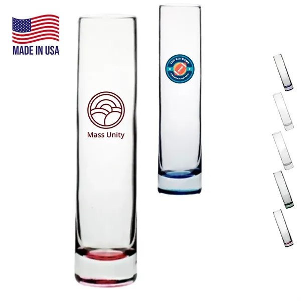 8 oz. USA Made Libbey Tall Cylindrical Bud Vases - 8 oz. USA Made Libbey Tall Cylindrical Bud Vases - Image 0 of 7