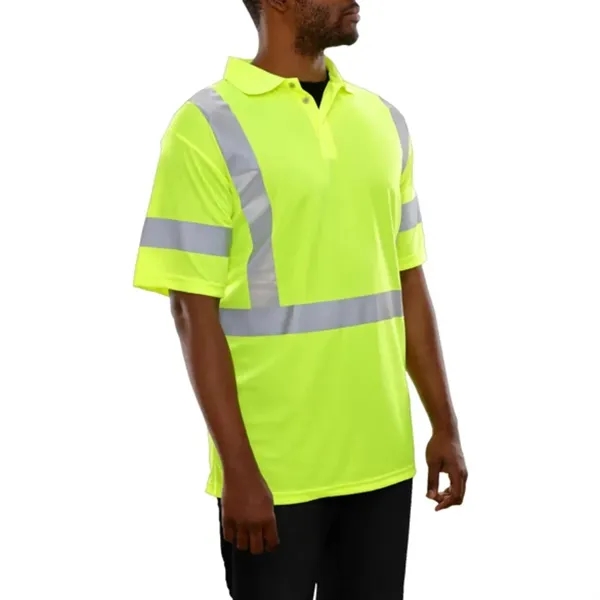 Marketing High Visibility Reflective Polo Shirt - Marketing High Visibility Reflective Polo Shirt - Image 2 of 3