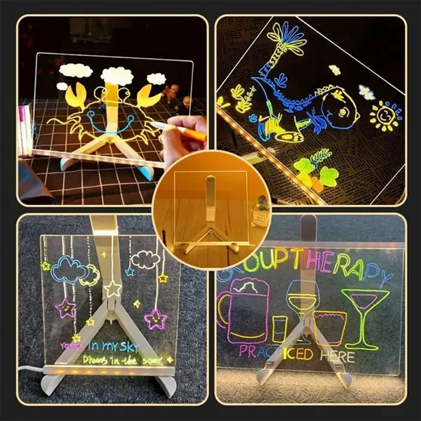 LED Message Drawing Board with Stand - LED Message Drawing Board with Stand - Image 2 of 3