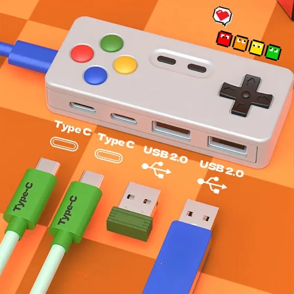 Custom or Stock PVC USB Hub - USB-C Connector - Custom or Stock PVC USB Hub - USB-C Connector - Image 2 of 13