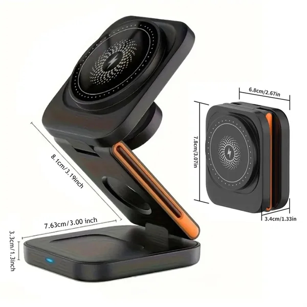 3-in-1 Foldable Wireless Charging Station - 3-in-1 Foldable Wireless Charging Station - Image 1 of 6