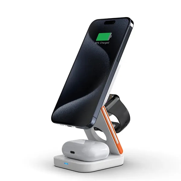3-in-1 Foldable Wireless Charging Station - 3-in-1 Foldable Wireless Charging Station - Image 5 of 6