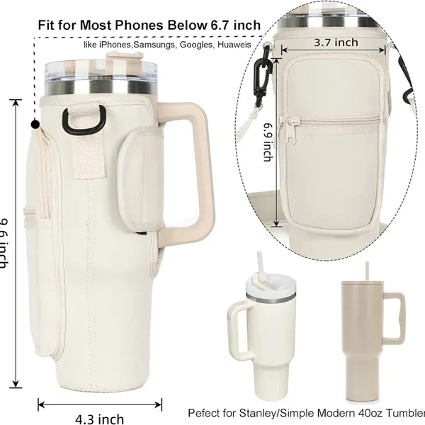 40 oz Crossbody Water Bottle Carrier Bag - 40 oz Crossbody Water Bottle Carrier Bag - Image 1 of 5