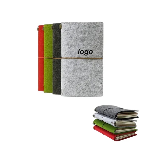 Eco-Friendly Felt Travel Journal - Eco-Friendly Felt Travel Journal - Image 0 of 3