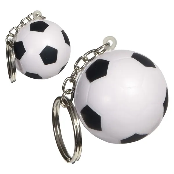 Soccer Ball Stress Reliever Key Chain - Soccer Ball Stress Reliever Key Chain - Image 5 of 6
